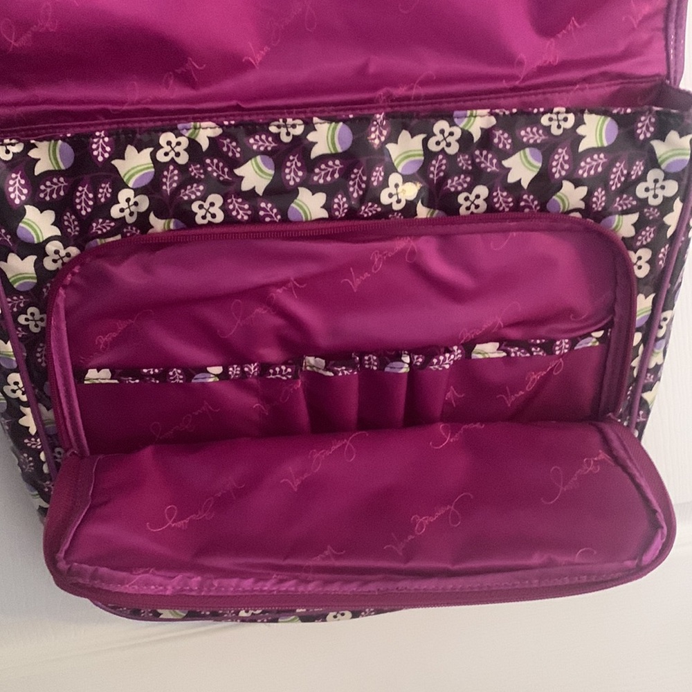 Vera Bradley Frills Plum Petals Messenger Bag - Picture 10 of 10